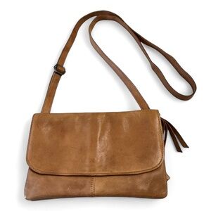Latico Elegant Tan Leather Crossbody Bag